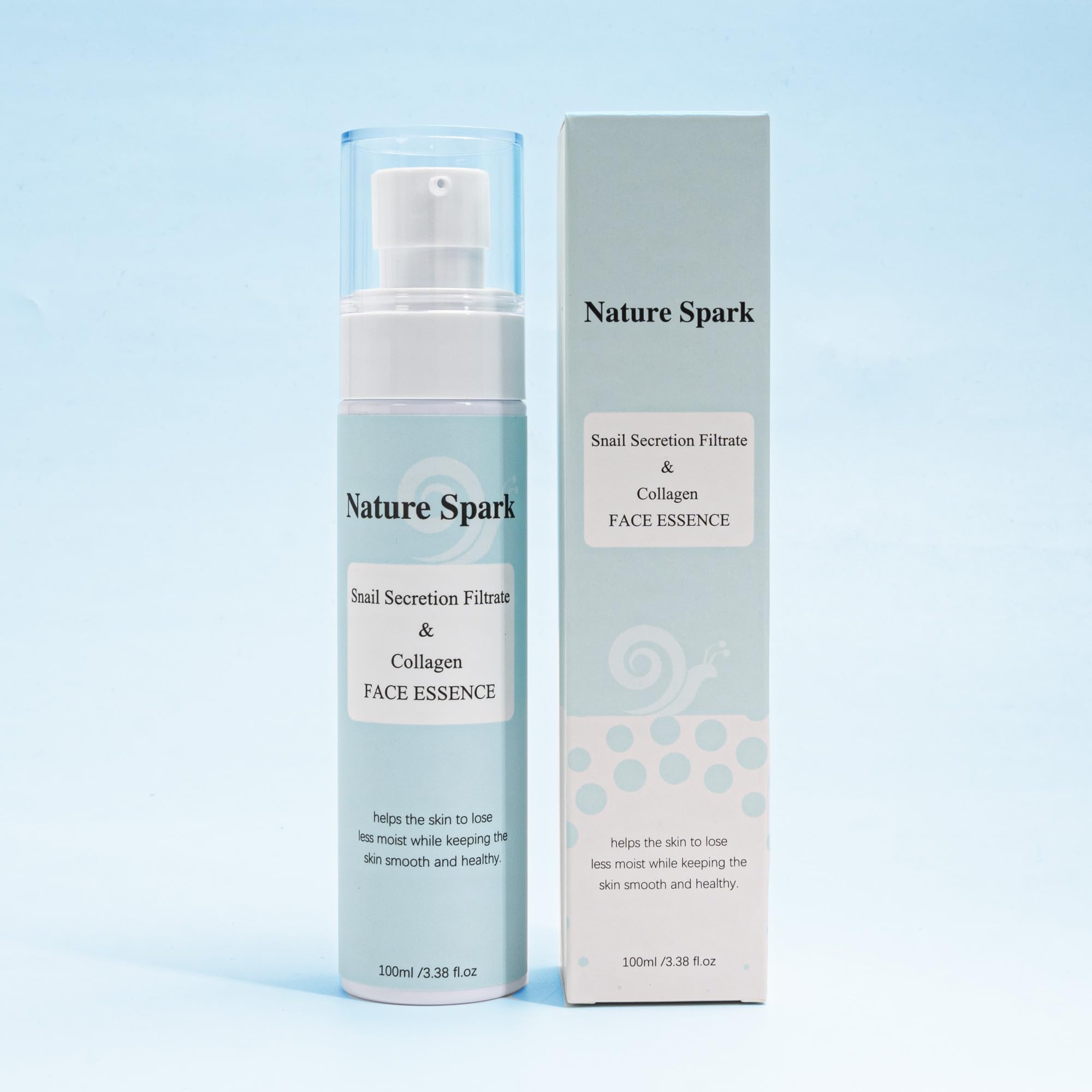 Nature Spark Snail Secretion Filtrate & Collagen Skin Repair Hydrating Face Serum 100ml (One Size)