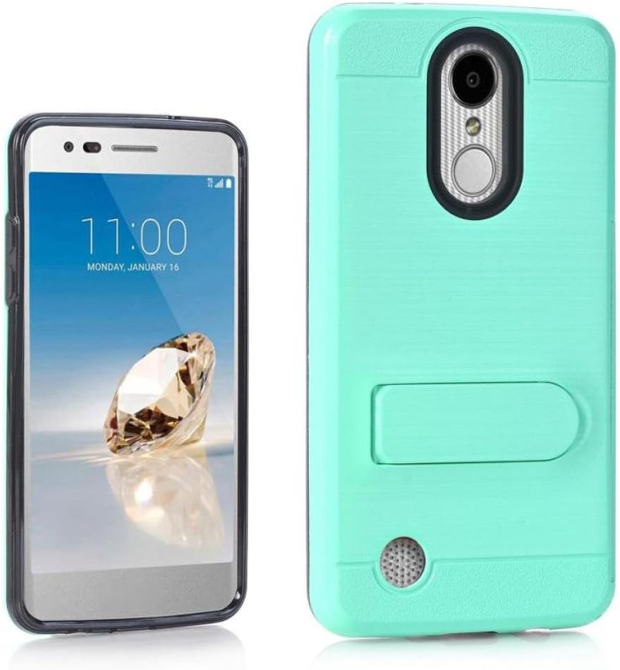 Sikye for LG, Light TPU Case Stand Cover with Card Holder Pocket for LG Aristo LV3 V3 MS210 LG M210 LG MS210 LG K8