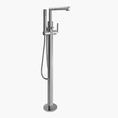 Moen S93005 Arris One Handle Modern Freestanding Floor Mount Tub