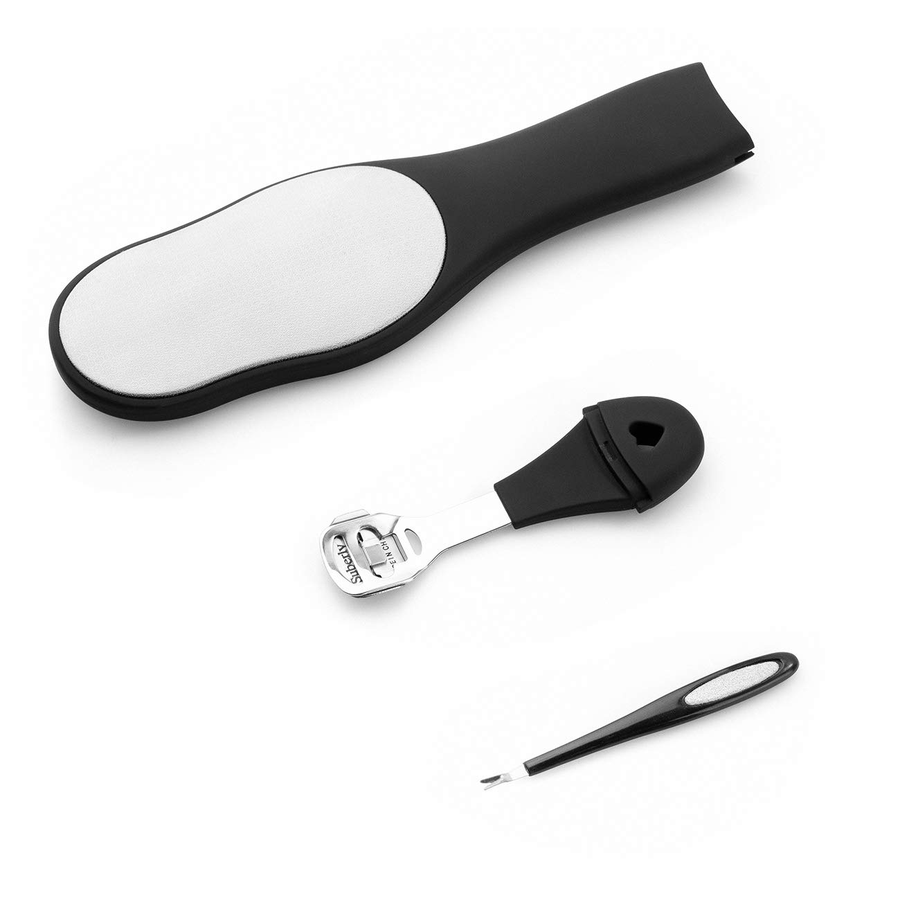 Hard Skin Remover (Upgraded), Foot Files for Hard Skin, Foot Scraper for Dry/Dead Skin, Feet Pedicure Calluses Remover By Dualeco