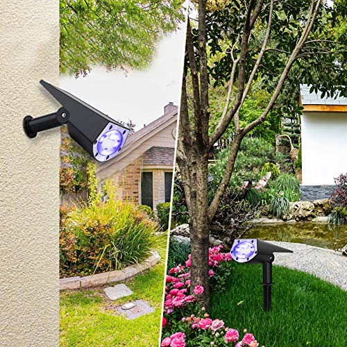 SerDa-Run Solarleuchte garten mit RGB-Farbwechsel, gartenbeleuchtung solar,Solarlampen für außen,Solarstrahler,7 Farben… – Bild 7