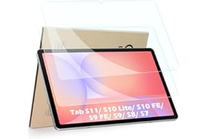 2-Pack Screen Protector Compatible with Samsung Galaxy Tab S10 Lite/ S10 FE/ S9 FE 10.9"/ S11/ S9/ S8/ S7 11", Tempered Glass