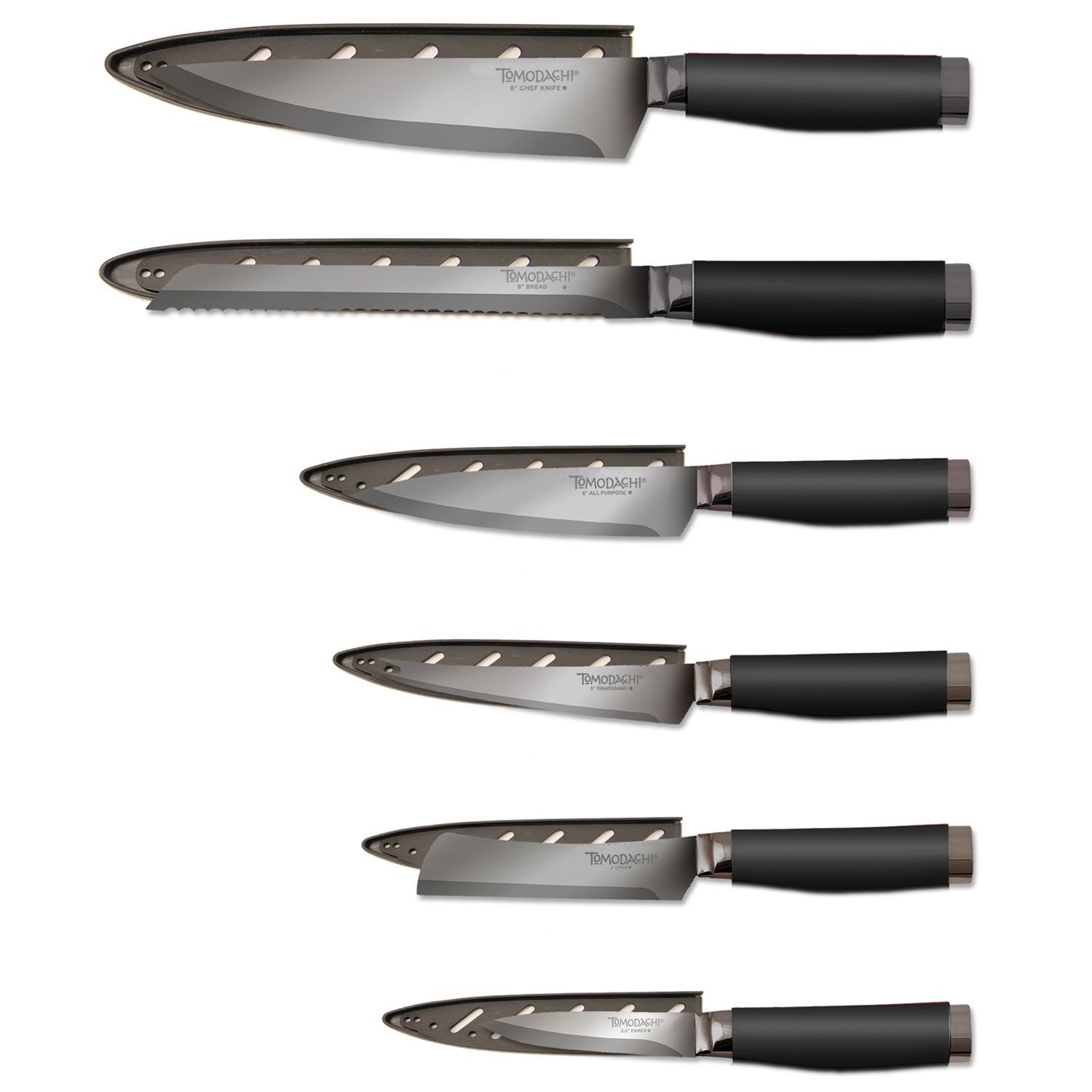Hampton Forge Tomodachi Titanium 6 Piece Cutlery Set With Blade Guards Black Hmc01a198n Buy Online In Bermuda Hampton Forge Products In Bermuda See Prices Reviews And Free Delivery Over Bd 70 Desertcart