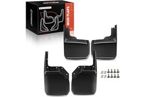 A-Premium Set of 4PCS Mud Flaps Splash Guards Mudguards Mudflaps with Hardware Accessories Compatible with Jeep Wrangler (JK)
