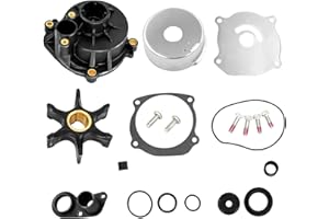 QuickMarine 5001594 Boat Water Pump Impeller Repair Kit for Johnson Evinrude V4 V6 V8 Model 90-225 HP Outboard Motors replaces 390768 Sierra 18-3392 Marine Engine