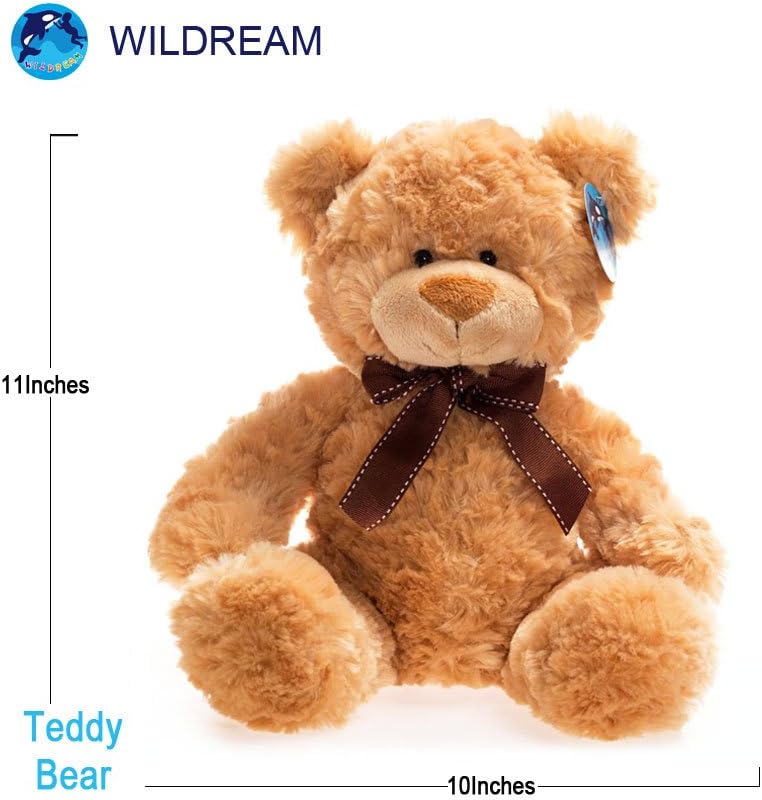WILDREAM Teddy Bear Stuffed Animal,11 Inches Plush Bear: Toys & Games