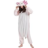 Taigood Unisex Axolotl Onesie Adult Pajamas, Halloween Costume Cosplay Pajamas One Piece Sleepwear Homewear