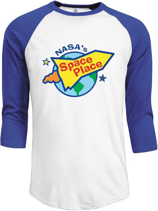 Amazon.com: UANLA NASA 3/4 Sleeve Baseball T Shirt for Mens RoyalBlue: Clothing