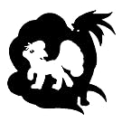 POKEMON ANIME VULPIX EVOLUTION VINYL STICKERS SYMBOL 5.5" DECORATIVE DIE CUT DECAL FOR CARS TABLETS LAPTOPS SKATEBOARD - BLACK