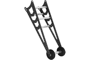 hopsupRC RC Carbon Adjustable Wheelie Bar Kit Tail Wheel Head up Wheel Upgrades Part for 1/10 Slash,Rustler,Bandit,Stampede VXL 2WD,Carbon Adjustable Wheelie Bar w/Mount Hops Up, Black