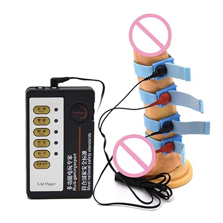 SchwarzSex Männlicher Masturbator Penis Stimulator Massage Elektroschock Puls Therapie Ringe Cockring Sexspielzeug Für Männer