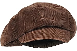 RUNGION Womens Beret Newsboy Hat for Men French Corduroy Cap Classic Autumn Winter Visor Beret Hat Solid Color Cabbie Cap