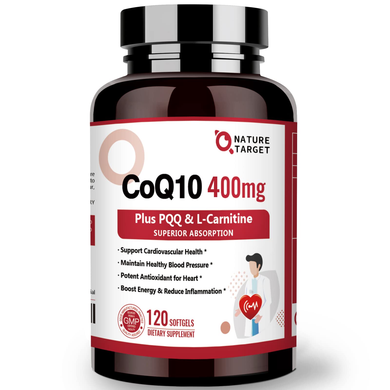 NATURE TARGET CoQ10-400mg with PQQ L-Carnitine