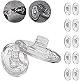 Eazean Replacement Nose Pads for Oakley Eyeglasses/Sunglasses, 5 Pairs Clear Silicone Nose Pieces Guards