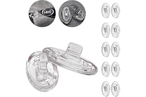 Eazean Replacement Nose Pads for Oakley Eyeglasses/Sunglasses, 5 Pairs Clear Silicone Nose Pieces Guards