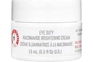 First Aid Beauty Eye Duty Niacinamide Brightening Cream, Illuminating Eye Cream for Dark Circles and Puffiness, 0.5 oz.