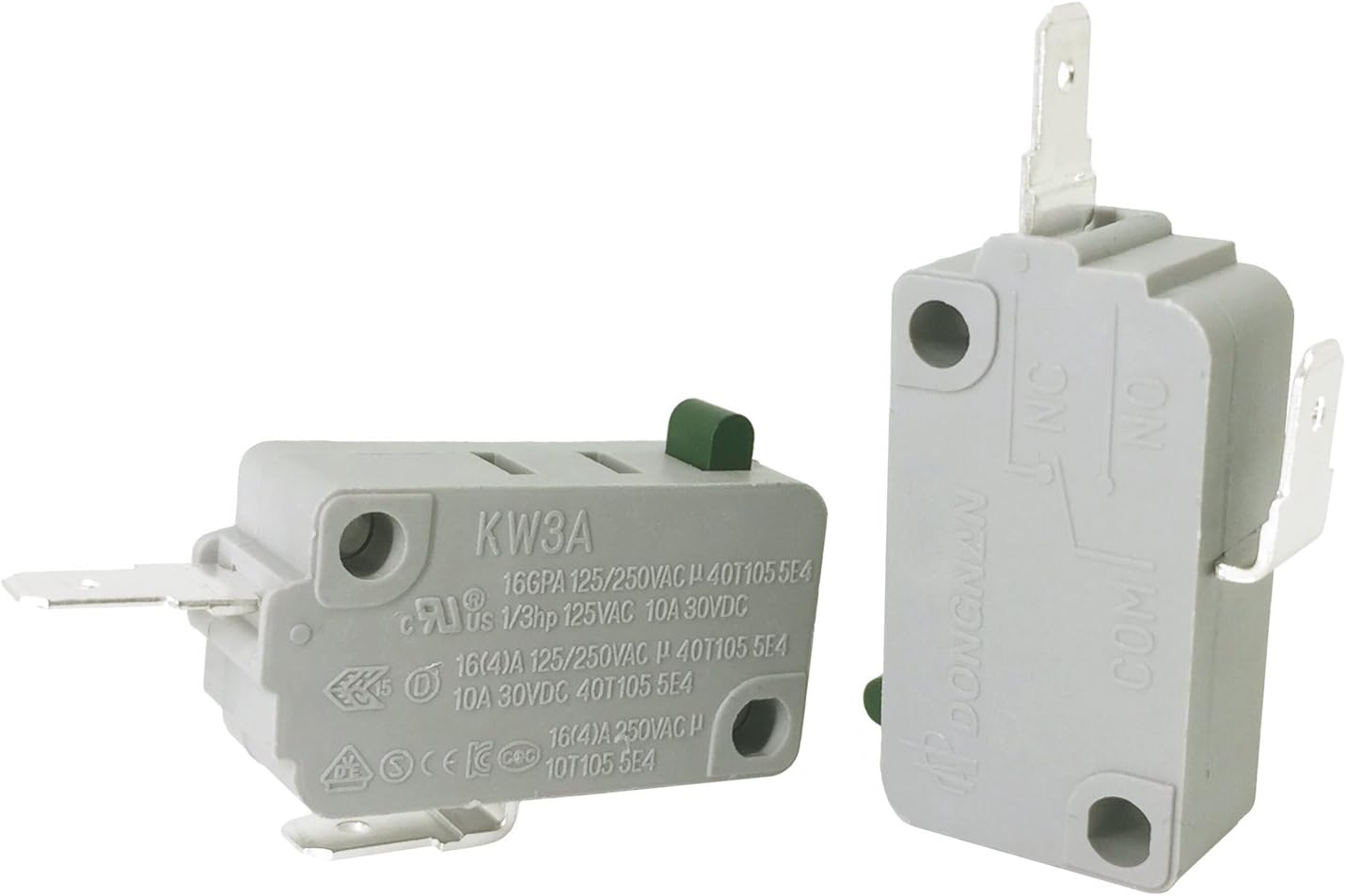 YOLISTIC 2Pcs KW3A Normally Close Microwave Oven Door Micro Switch DR52