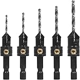 Snappy Quick-Change 5-Pc. Countersink Drill Bit Set