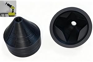 JCOGEL 2-Pack Hex to Triangle Adapter for Power Scrubbers, 1/4" Drive Converter to Use Hex Brush Heads on Triangle Tool