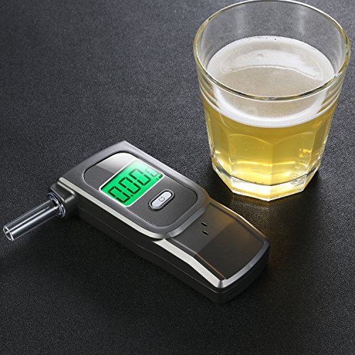 Professional Digital Alcohol Tester with 5 Mouthpieces for Personal Use - Thumbnail 2