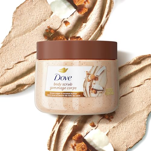 Dove Brown Sugar and Coconut Body Scrub Exfoliates and Deeply Nourishes for Smooth, Radiant Skin 15oz - Image 6
