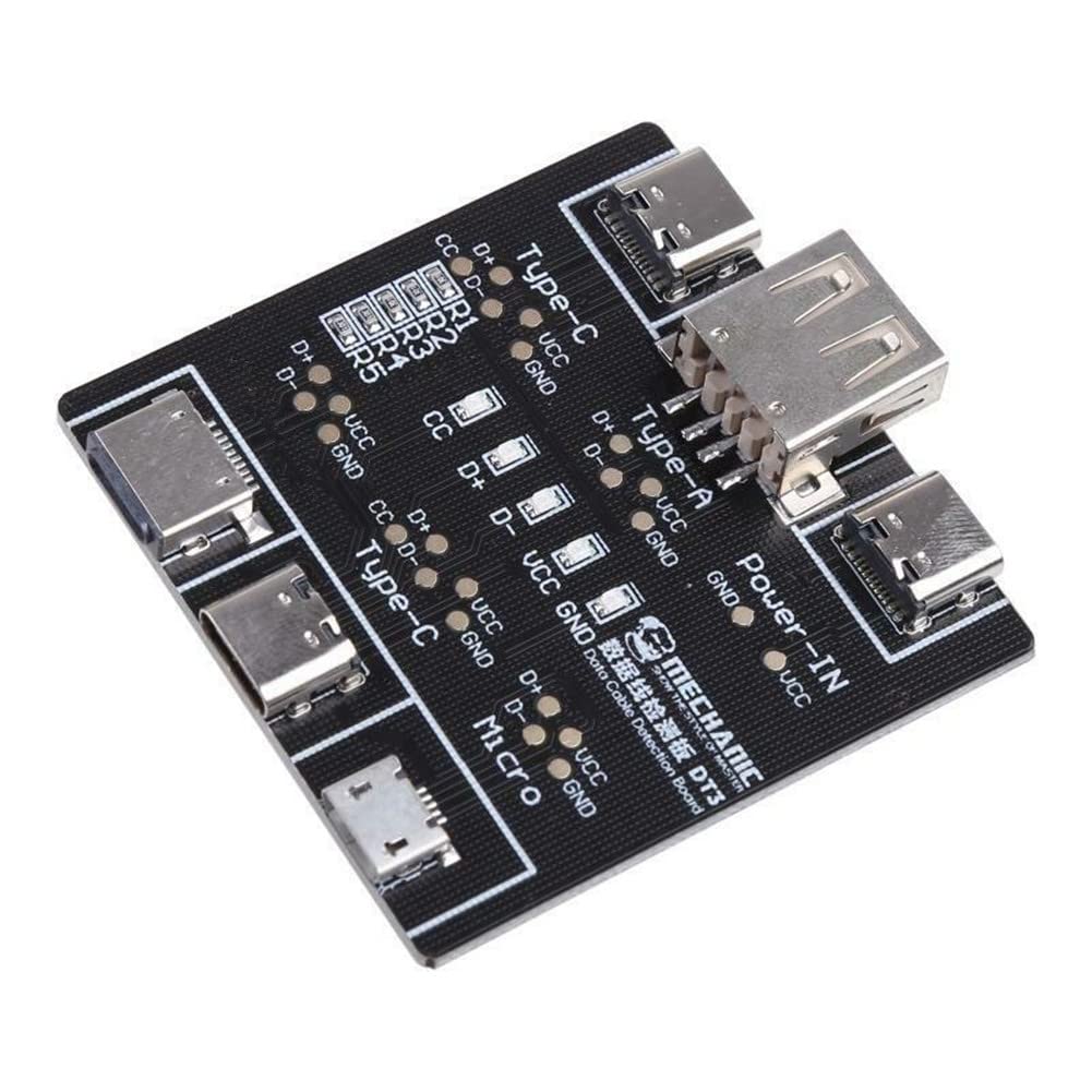 Quickly Detect DT3 USB Data Cable Tester Fast Detector Tool PCB Board for Micro Type C