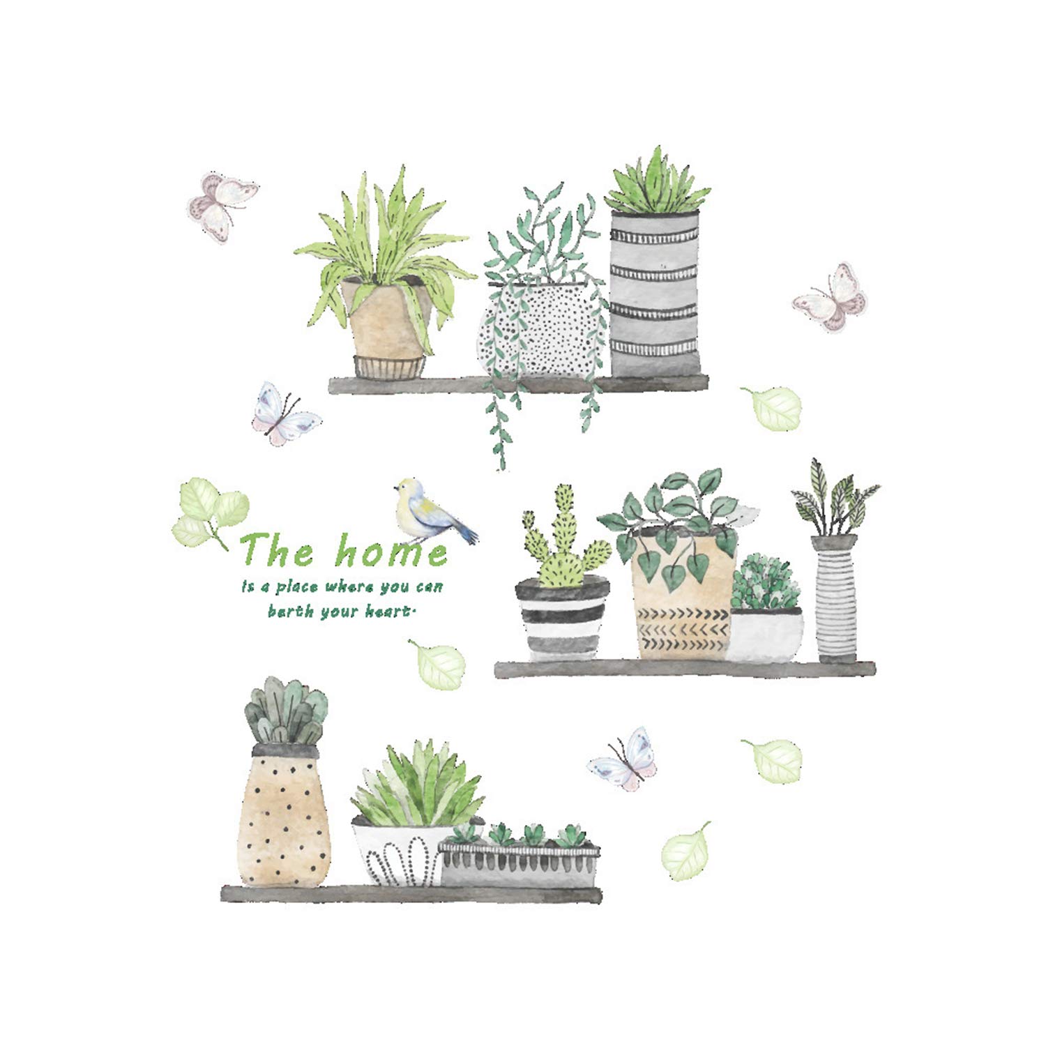Best wall decals for living room plants