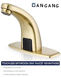 Touchless Bathroom Sink Faucet，Automatic Motion