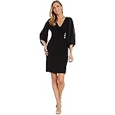 R&M Richards Womens Luxe Glow Wrap Dress