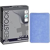 MEDSTOCK Super Absorber Dressing, 4"x6" (Pack of 10), Wound Care, Ultimate Absorption, Holds Extra Volumes of Exudate, Less Frequent Dressing Changes, Reduces Damage Risk & Maceration