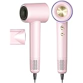 Coolpub High Speed Hair Dryer,150000 RPM Brushless Motor Professional Blow Dryer for Fast Drying,500M Negative Ions Ionic with Magnetic Blow Air Nozzle,Control Quiet Noise, Lightweight for Travel