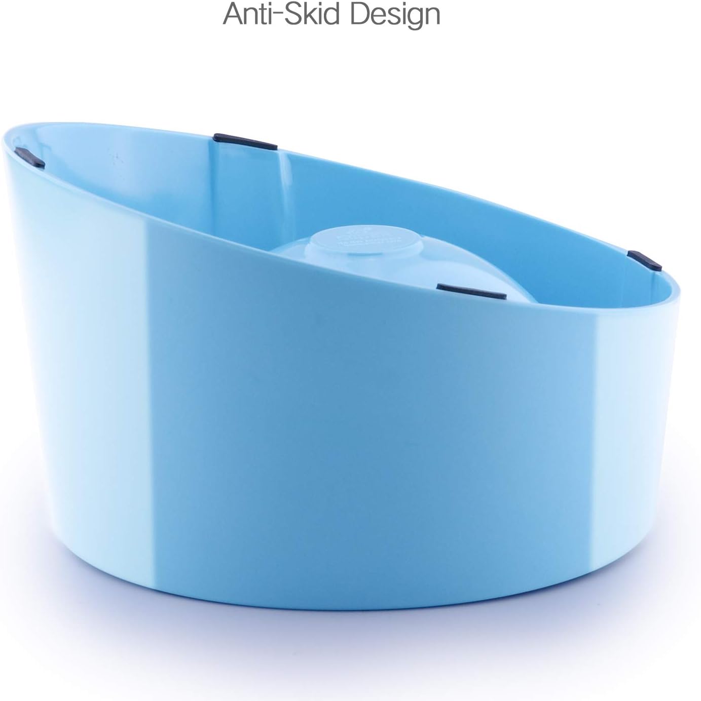 SuperDesign Mess Free 15° Slanted Bowl for Dogs and Cats Tilted Angle Bulldog Bowl Pet Feeder, Non-Skid & Non-Spill - Image 5