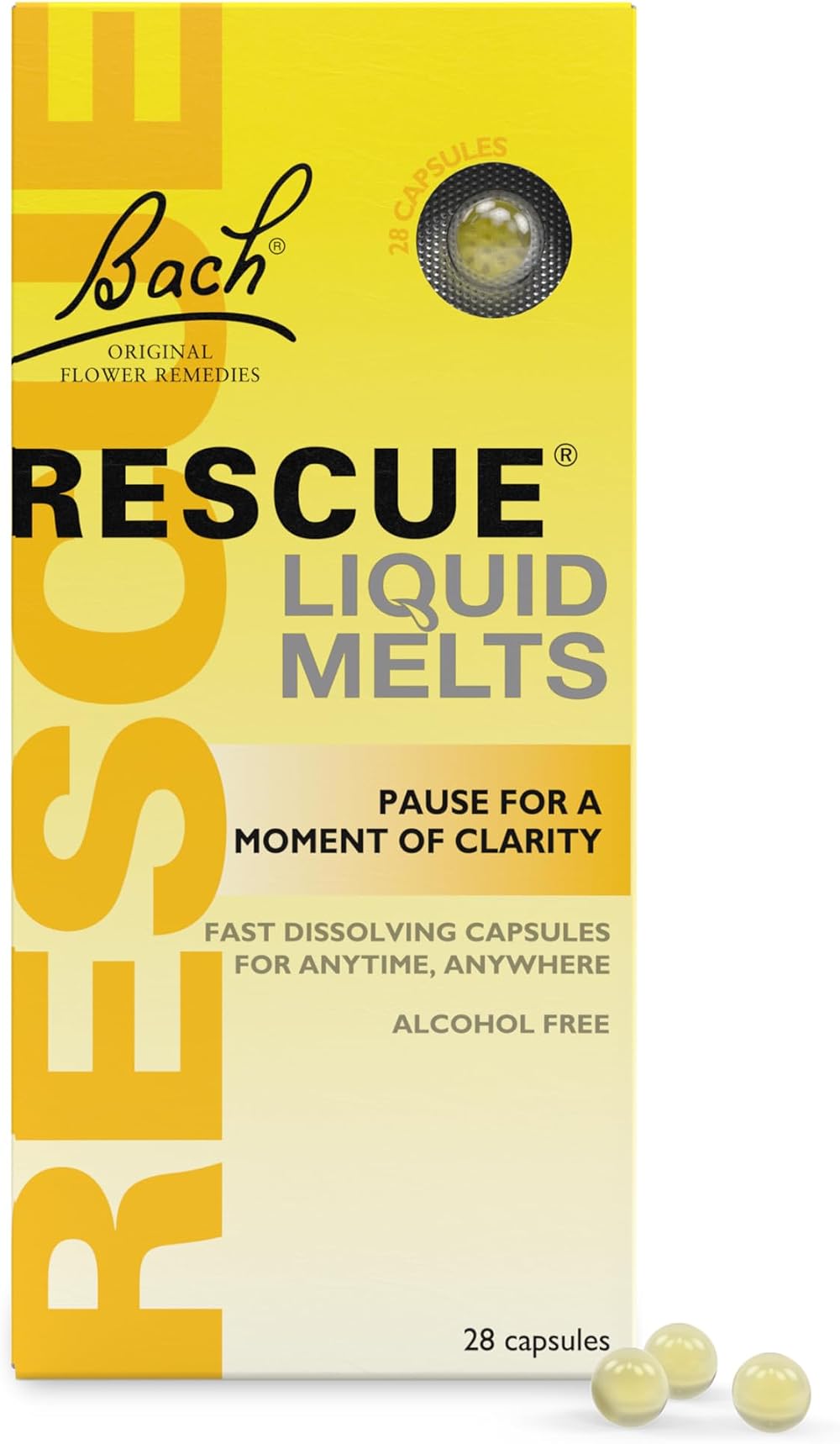 Rescue Night Liquid Melts Natural Bedtime Support 28 Melts
