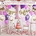 Unicorn Party Supplies - Unicorn Headband, Unicorn Cake Topper with Eyelashes, Birthday Banner & 10 Gold Balloons | Birthday Party Supplies, Party Decorations & Party Favors | 15 Piece Party Set