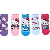 Hyp Sanrio Hello Kitty Icons and Logos Juniors/Womens 5 Pack Ankle Socks