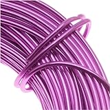 Aluminum Craft Wire Lavender 18 Gauge 39 Feet (11.8 Meters)