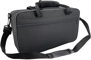 ModouString Bb Clarinet Case with Plush Interior, Handle & Adjustable Shoulder Strap Durable 600D Oxford Fabric- Lightweight
