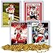 Patrick Mahomes Football Card Bundle, Set of 4 Assorted Kansas City Chiefs and Texas Tech Red Raiders Mint Football Cards Gift Set of MVP Quarterback Patrick Mahomes, Protected by Sleeve and Toploader