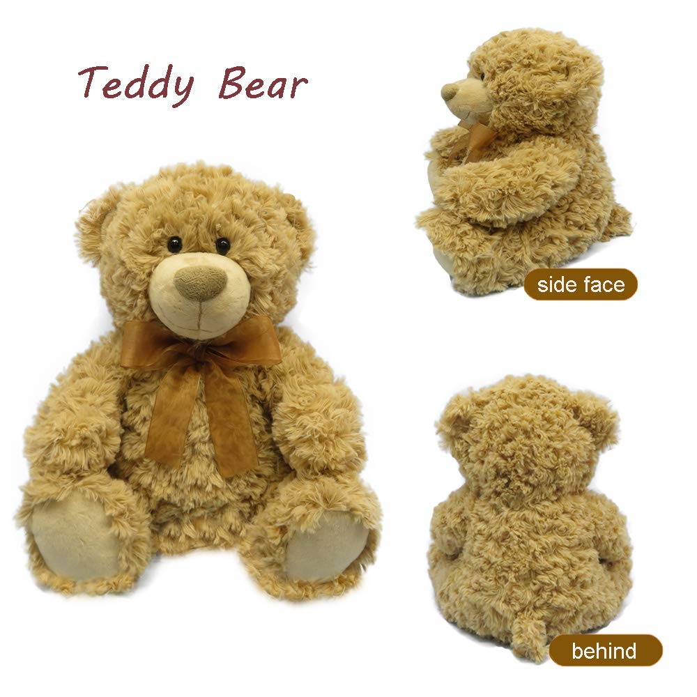 DORE Teddy Bear Stuffed Animal Plush Toys Cute Bear with Ribbon for Kids Brithday Gifts 7.8\