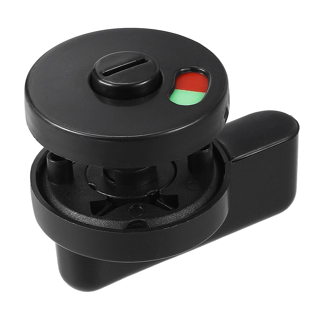 Sourcingmap Privacy Indicator Door Lock 53mm Dia Plastic Nylon Indicating Lock for Public Partition Toilet Restroom Bathroom