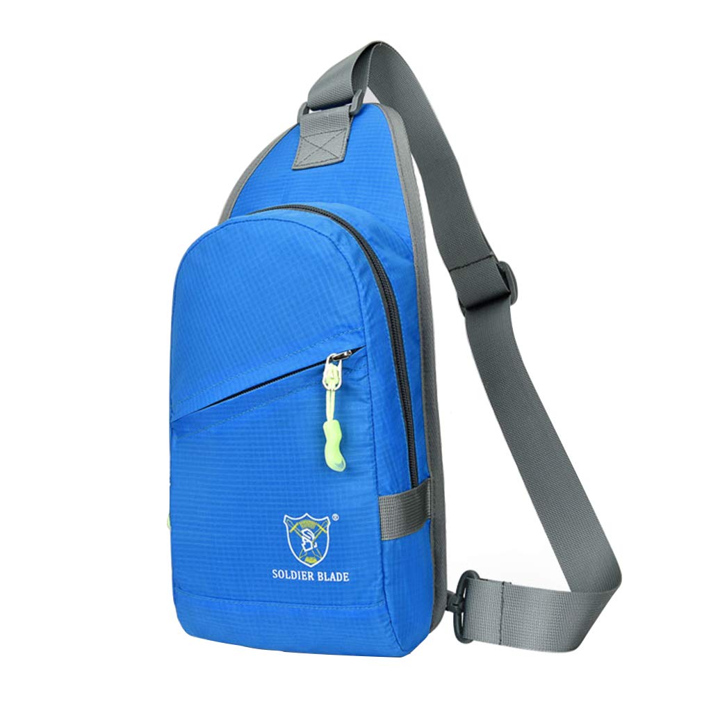 Sleeping forest Sling Bag for Men Lightweight Small Rucksack Sport Sling Backpacks Shoulder Bag for Men Women Outdoor Hiking Cross Body Bag Chest Bag Multipurpose Daypacks for Adults or Children Blue