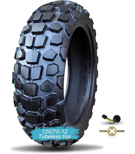 Pneu Moto 100/70-12 4PR Sans Chambre – Pour Roue Avant/arrière, Charge Max 150 Kg, Route, Antidérapant - 3