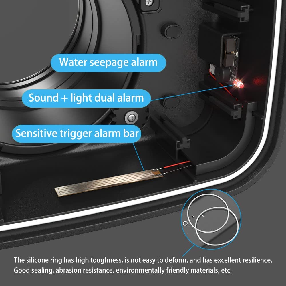 Seafrogs Underwater Housing for Fujifilm X-T4 [40M/130FT] Waterproof Scuba Diving Case for Fuji xt4 +XC16-50mm /18-55mm , Built-in Leak Detection Sensor, Vacuum System Port