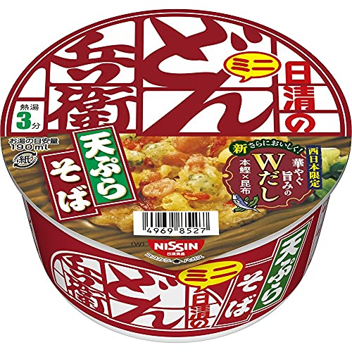 どん兵衛 天ぷらそばミニ (西) 日清食品 カップ麺 46g×12個商品画像