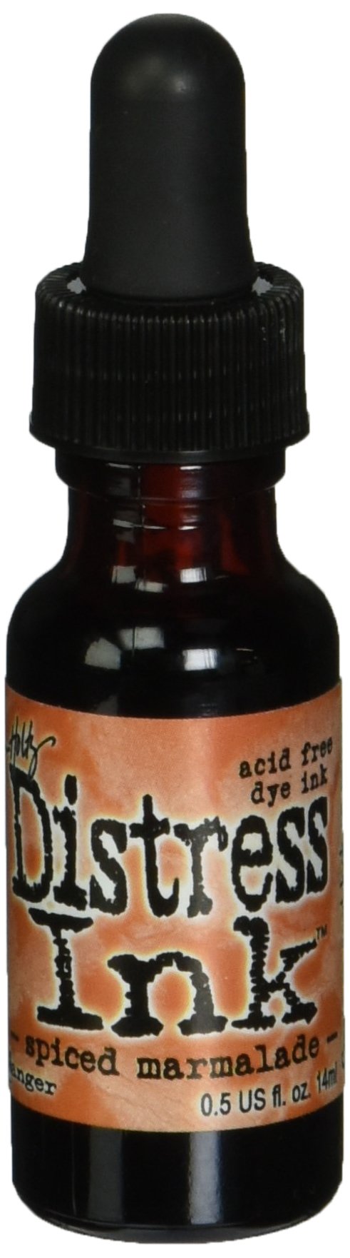 Tim Holtz 0.5 oz Distress Ink Re-Inker Spiced Marmalade, Orange