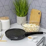 Quest 34400 2-in-1 Popcorn & Crepe Maker 8 Inch Non-Stick Pan Black/Transparent view 8