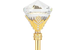 CHARGOL Snowflake Fairy Princess Wands Crystal Magic Wand for Pageant Party Birthday