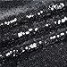 Trlyc 20Ft W by 10FT H Sparkly Black Sequin Backdrop Curtain for Wedding Halloween Thanksgiving Day Christmas