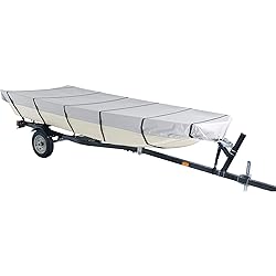 iCOVER Jon Boat Cover 14ft, Heavy Duty Waterproof