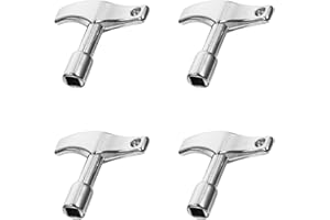 4Pcs Drum Tuner Key, Drum Wrenches Key Jazz Drum Accessories Tool Drum Key Tool Drum Tuning Key Drill Bit Drum Key Tuner for 